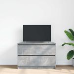 Casa si Gradina - Mobilier - Comode si corpuri - Comode - Dulap TV Beton Gri 80x35x54 cm Lemn prelucrat - Infinity.ro