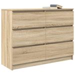 Casa si Gradina - Mobilier - Comode si corpuri - Comode - Servanta, stejar sonoma, 100x35x76 cm, lemn prelucrat - Infinity.ro