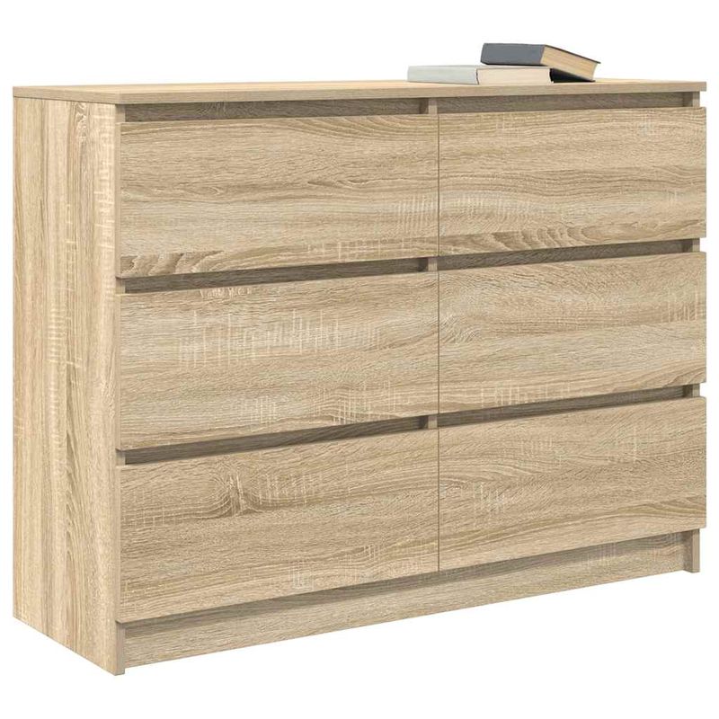Casa si Gradina - Mobilier - Comode si corpuri - Comode - Servanta, stejar sonoma, 100x35x76 cm, lemn prelucrat - Infinity.ro