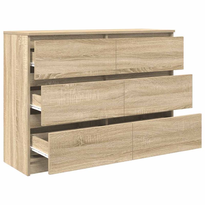 Casa si Gradina - Mobilier - Comode si corpuri - Comode - Servanta, stejar sonoma, 100x35x76 cm, lemn prelucrat - Infinity.ro