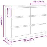 Casa si Gradina - Mobilier - Comode si corpuri - Comode - Servanta, stejar sonoma, 100x35x76 cm, lemn prelucrat - Infinity.ro