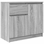 Casa si Gradina - Mobilier - Comode si corpuri - Comode - Bufeta cu sertar Gri Sonoma 71x35x65 cm Lemn prelucrat - Infinity.ro