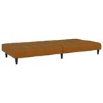 Casa si Gradina - Mobilier - Canapele si coltare - Canapele - Canapea extensibila cu 2 locuri, maro, catifea - Infinity.ro