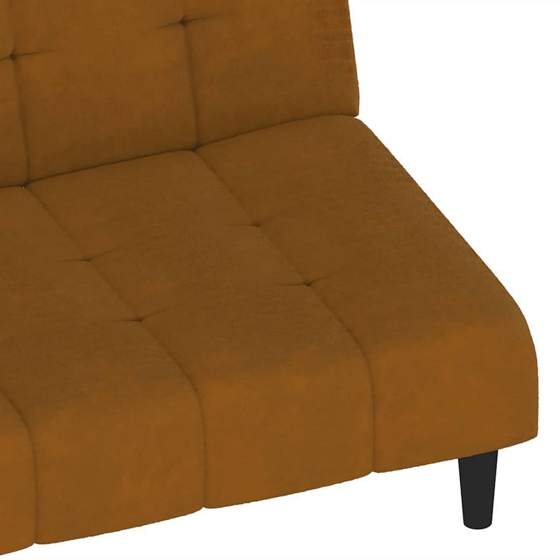 Casa si Gradina - Mobilier - Canapele si coltare - Canapele - Canapea extensibila cu 2 locuri, maro, catifea - Infinity.ro