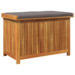 Casa si Gradina - Gradina si terasa - Mobilier exterior - Dulapuri si lazi depozitare exterior - Cutie de perne de exterior 90x50x60,5 cm lemn masiv de salcam, gri închis - Infinity.ro