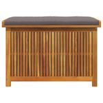 Casa si Gradina - Gradina si terasa - Mobilier exterior - Dulapuri si lazi depozitare exterior - Cutie de perne de exterior 90x50x60,5 cm lemn masiv de salcam, gri închis - Infinity.ro