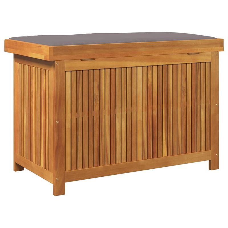 Casa si Gradina - Gradina si terasa - Mobilier exterior - Dulapuri si lazi depozitare exterior - Cutie de perne de exterior 90x50x60,5 cm lemn masiv de salcam, gri închis - Infinity.ro