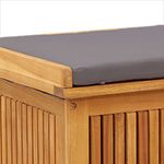 Casa si Gradina - Gradina si terasa - Mobilier exterior - Dulapuri si lazi depozitare exterior - Cutie de perne de exterior 90x50x60,5 cm lemn masiv de salcam, gri închis - Infinity.ro