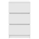 Casa si Gradina - Mobilier - Comode si corpuri - Noptiere - Noptiere cu 3 sertare 2 buc Alb 39x35x65 cm - Infinity.ro