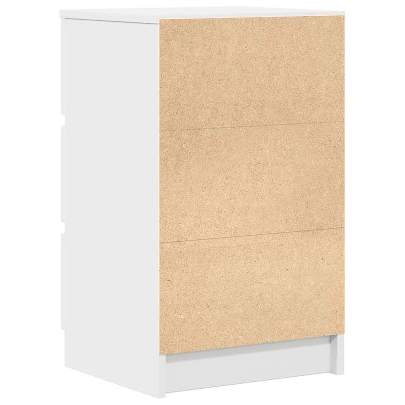 Casa si Gradina - Mobilier - Comode si corpuri - Noptiere - Noptiere cu 3 sertare 2 buc Alb 39x35x65 cm - Infinity.ro