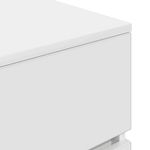 Casa si Gradina - Mobilier - Comode si corpuri - Noptiere - Noptiere cu 3 sertare 2 buc Alb 39x35x65 cm - Infinity.ro