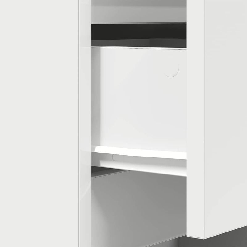 Casa si Gradina - Mobilier - Comode si corpuri - Noptiere - Noptiere cu 3 sertare 2 buc Alb 39x35x65 cm - Infinity.ro