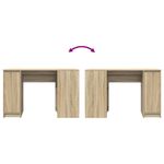 Casa si Gradina - Mobilier - Mese si birouri - Birouri - Birou Stejar Sonoma 120x42x76 cm Lemn prelucrat - Infinity.ro
