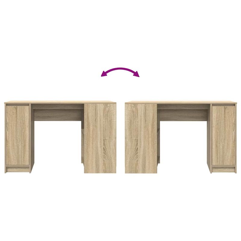 Casa si Gradina - Mobilier - Mese si birouri - Birouri - Birou Stejar Sonoma 120x42x76 cm Lemn prelucrat - Infinity.ro