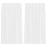 Casa si Gradina - Textile si covoare - Perdele si draperii - Perdele - Perdele Voile cu Bucle 2 buc Alb 140x175 cm - Infinity.ro