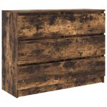 Casa si Gradina - Mobilier - Comode si corpuri - Comode - Dulap, stejar fumuriu, 100x35x76 cm, lemn compozit - Infinity.ro