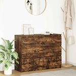 Casa si Gradina - Mobilier - Comode si corpuri - Comode - Dulap, stejar fumuriu, 100x35x76 cm, lemn compozit - Infinity.ro