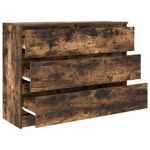 Casa si Gradina - Mobilier - Comode si corpuri - Comode - Dulap, stejar fumuriu, 100x35x76 cm, lemn compozit - Infinity.ro