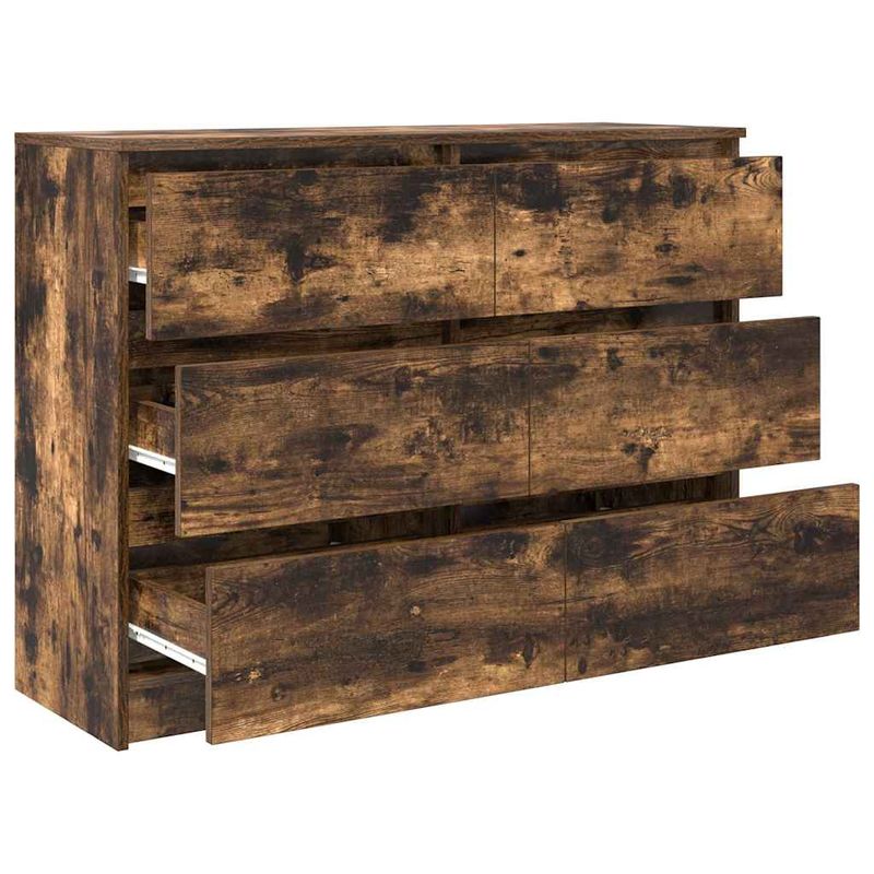 Casa si Gradina - Mobilier - Comode si corpuri - Comode - Dulap, stejar fumuriu, 100x35x76 cm, lemn compozit - Infinity.ro