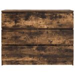 Casa si Gradina - Mobilier - Comode si corpuri - Comode - Dulap, stejar fumuriu, 100x35x76 cm, lemn compozit - Infinity.ro