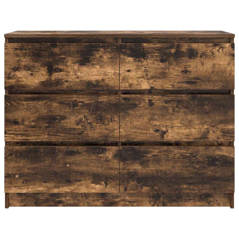 Casa si Gradina - Mobilier - Comode si corpuri - Comode - Dulap, stejar fumuriu, 100x35x76 cm, lemn compozit - Infinity.ro