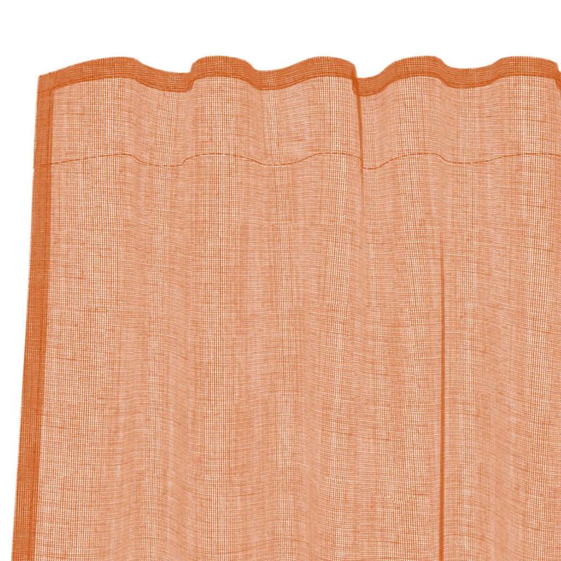 Casa si Gradina - Textile si covoare - Perdele si draperii - Perdele - Perdele Voile cu Bucle 2 buc Terracota 140x245 cm - Infinity.ro