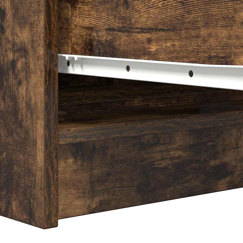 Casa si Gradina - Mobilier - Comode si corpuri - Comode - Dulap, stejar fumuriu, 100x35x76 cm, lemn compozit - Infinity.ro