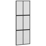 Casa si Gradina - Constructii - Usi interior, exterior si garaj - Usi interior - Usa glisanta cu set feronerie neagra 76x205cm sticla securizata - Infinity.ro