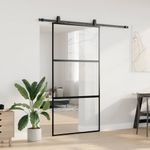 Casa si Gradina - Constructii - Usi interior, exterior si garaj - Usi interior - Usa glisanta cu set de feronerie neagra sticla securizata - Infinity.ro