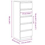 Casa si Gradina - Mobilier - Comode si corpuri - Comode - Bufeta cu sertare Lemn vechi 37,5x35x99 cm Lemn prelucrat - Infinity.ro