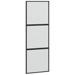 Casa si Gradina - Constructii - Usi interior, exterior si garaj - Usi interior - Usa glisanta cu set feronerie neagra 76x205cm sticla securizata - Infinity.ro