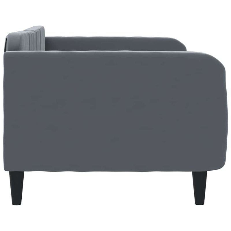 Casa si Gradina - Mobilier - Paturi si accesorii - Paturi - Cadru de pat, gri inchis, 90x190 cm, catifea - Infinity.ro