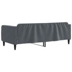 Casa si Gradina - Mobilier - Paturi si accesorii - Paturi - Cadru de pat, gri inchis, 90x190 cm, catifea - Infinity.ro