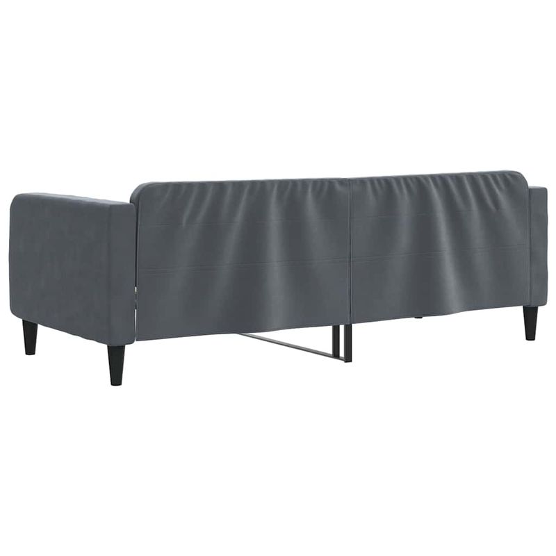 Casa si Gradina - Mobilier - Paturi si accesorii - Paturi - Cadru de pat, gri inchis, 90x190 cm, catifea - Infinity.ro
