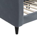Casa si Gradina - Mobilier - Paturi si accesorii - Paturi - Cadru de pat, gri inchis, 90x190 cm, catifea - Infinity.ro
