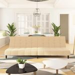 Casa si Gradina - Mobilier - Canapele si coltare - Canapele - Canapea extensibila cu 2 locuri, crem, catifea - Infinity.ro