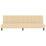 Casa si Gradina - Mobilier - Canapele si coltare - Canapele - Canapea extensibila cu 2 locuri, crem, catifea - Infinity.ro
