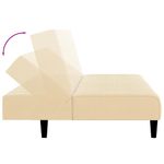 Casa si Gradina - Mobilier - Canapele si coltare - Canapele - Canapea extensibila cu 2 locuri, crem, catifea - Infinity.ro