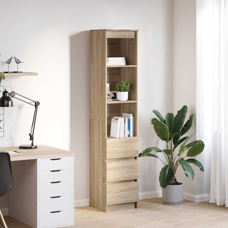 Casa si Gradina - Mobilier - Dulapuri si sifoniere - Dulapuri - Dulap Stejar Sonoma 37,5x35x180 cm Lemn prelucrat - Infinity.ro