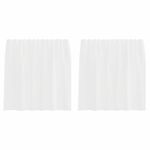 Casa si Gradina - Textile si covoare - Perdele si draperii - Perdele - Perdele Voile cu Bucle 2 buc Alb 140x140 cm - Infinity.ro