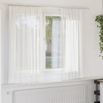 Casa si Gradina - Textile si covoare - Perdele si draperii - Perdele - Perdele Voile cu Bucle 2 buc Alb 140x140 cm - Infinity.ro