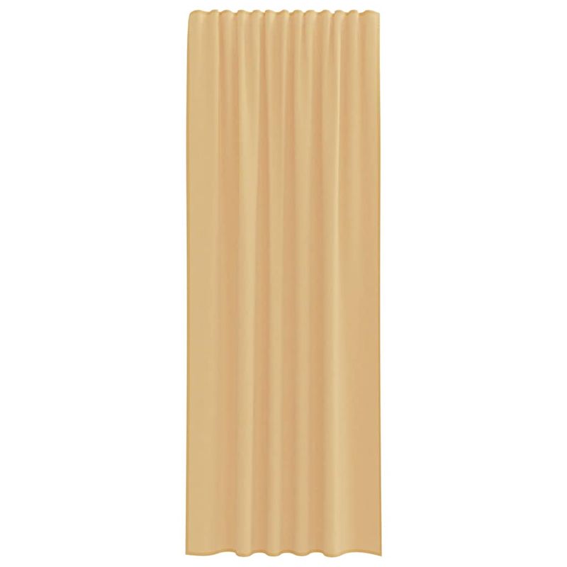 Casa si Gradina - Textile si covoare - Perdele si draperii - Perdele - Perdele Voile cu Bucle 2 buc Nisip 140x260 cm - Infinity.ro