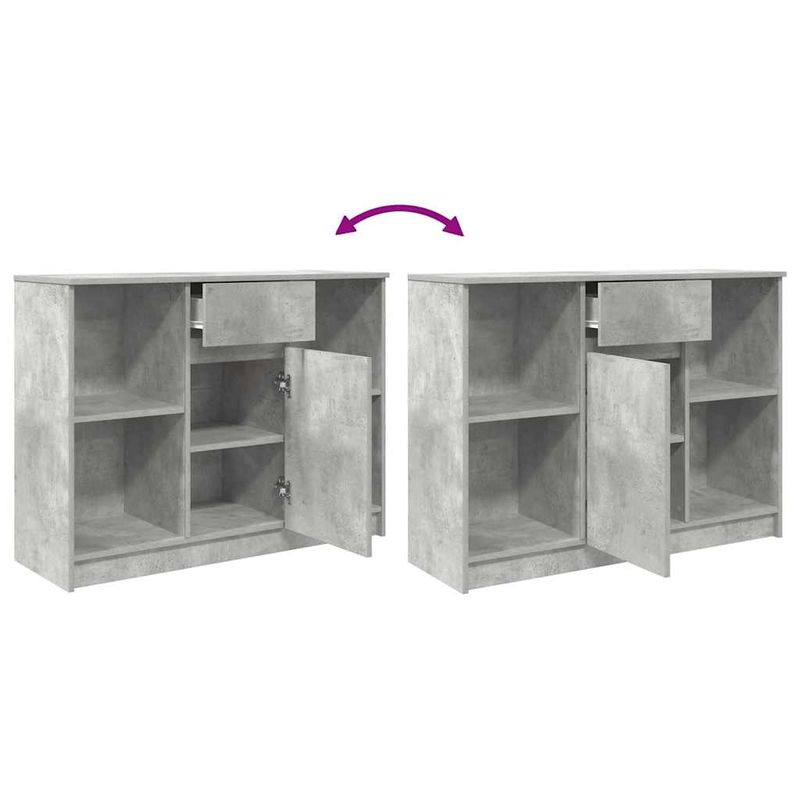 Casa si Gradina - Mobilier - Comode si corpuri - Comode - Bufeta cu sertar Gri beton 101x35x76 cm Lemn prelucrat - Infinity.ro