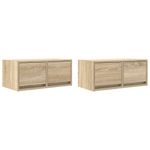 Casa si Gradina - Mobilier - Comode si corpuri - Comode - Dulapuri TV 2 buc Stejar Sonoma 60x31x25,5 cm Lemn prelucrat - Infinity.ro