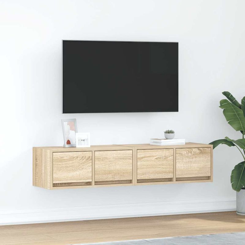 Casa si Gradina - Mobilier - Comode si corpuri - Comode - Dulapuri TV 2 buc Stejar Sonoma 60x31x25,5 cm Lemn prelucrat - Infinity.ro