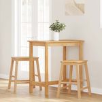 Casa si Gradina - Mobilier - Scaune si fotolii - Scaune - Scaune de bar 2 buc din lemn masiv cauciuc - Infinity.ro