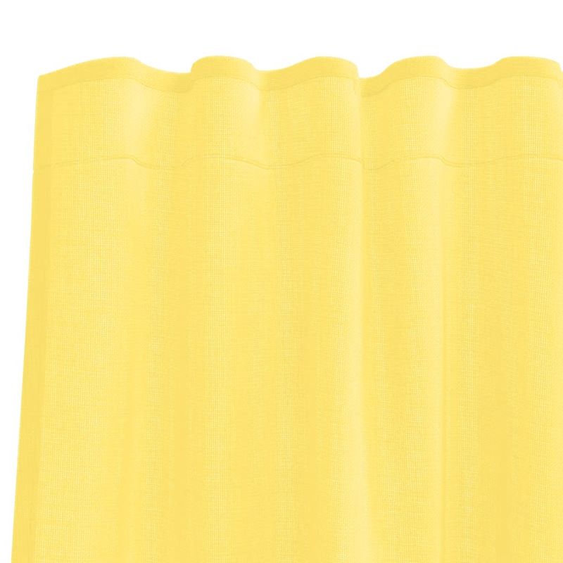 Casa si Gradina - Textile si covoare - Perdele si draperii - Perdele - Perdele Voile cu Bucle 2 buc Galben 140x245 cm - Infinity.ro