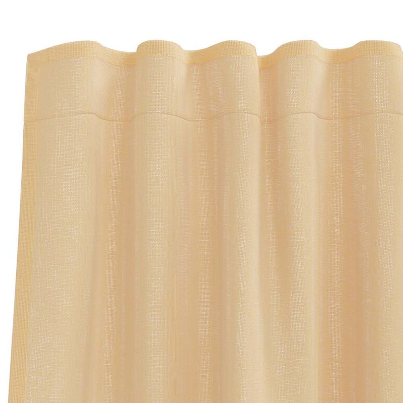 Casa si Gradina - Textile si covoare - Perdele si draperii - Perdele - Perdele Voile cu Bucle 2 buc Nisip 140x140 cm - Infinity.ro