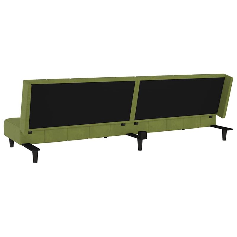 Casa si Gradina - Mobilier - Canapele si coltare - Canapele - Canapea extensibila cu 2 locuri, verde deschis, catifea - Infinity.ro