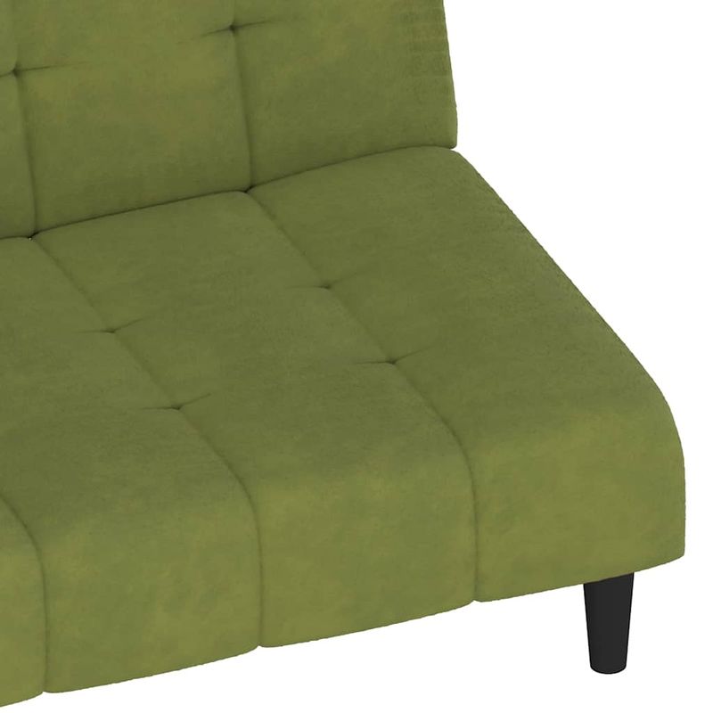 Casa si Gradina - Mobilier - Canapele si coltare - Canapele - Canapea extensibila cu 2 locuri, verde deschis, catifea - Infinity.ro